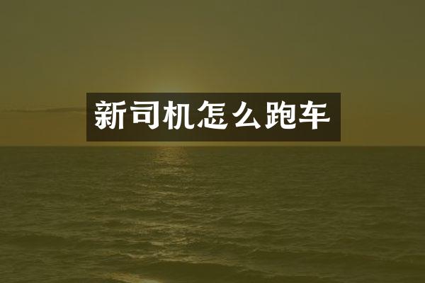 新司机怎么跑车