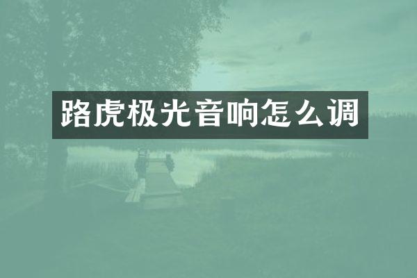 路虎极光音响怎么调