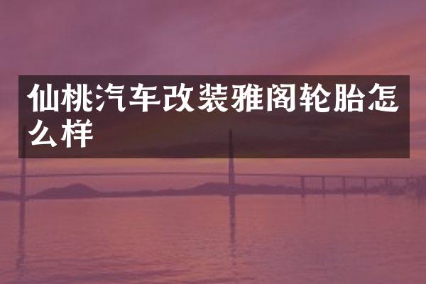 仙桃汽车改装雅阁轮胎怎么样