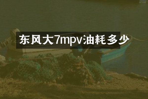 东风大7mpv油耗多少