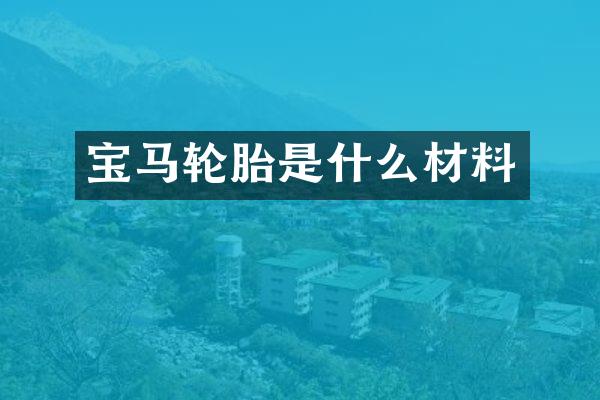 宝马轮胎是什么材料