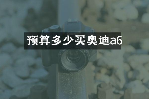 预算多少买奥迪a6