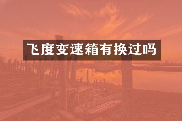 飞度变速箱有换过吗