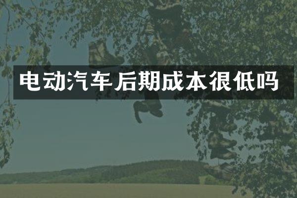电动汽车后期成本很低吗