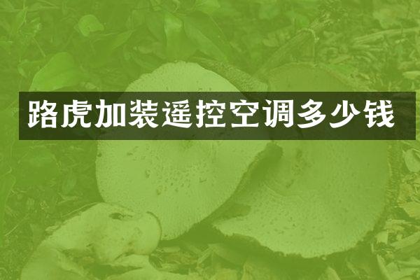 路虎加装遥控空调多少钱