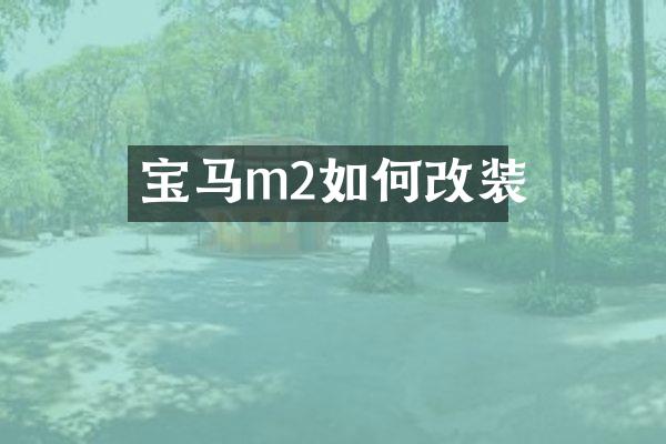 宝马m2如何改装