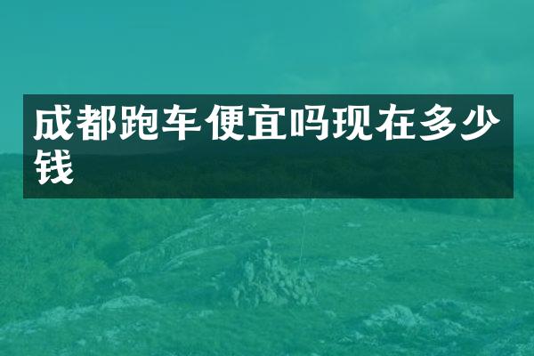 成都跑车便宜吗现在多少钱