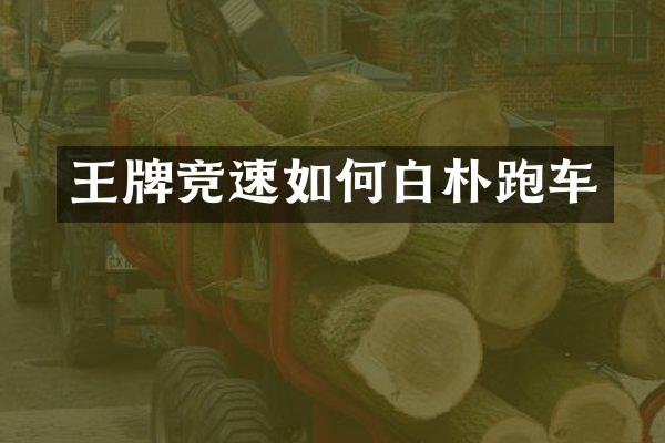 王牌竞速如何白朴跑车