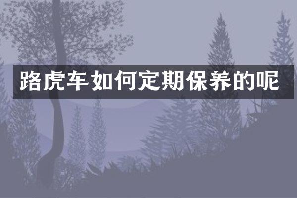 路虎车如何定期保养的呢