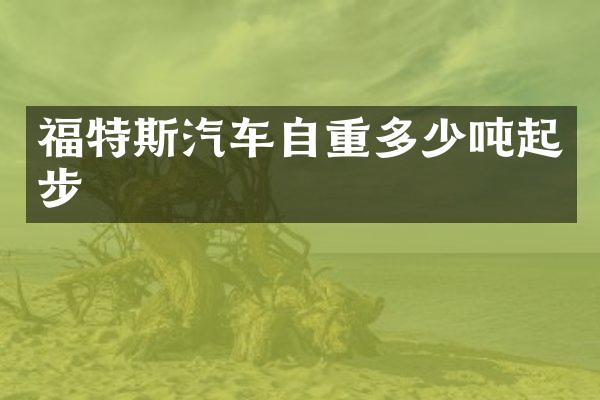 福特斯汽车自重多少吨起步