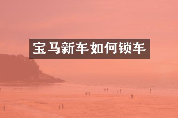 宝马新车如何锁车