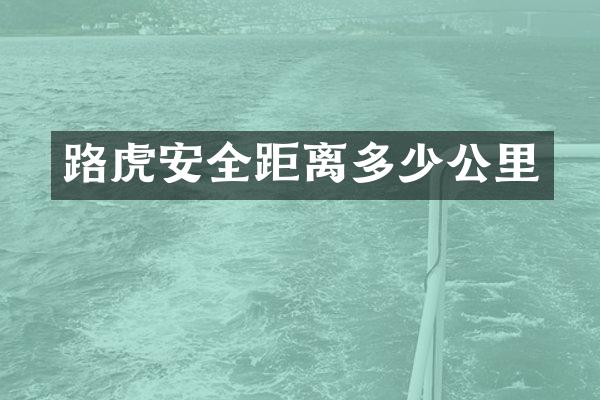 路虎安全距离多少公里