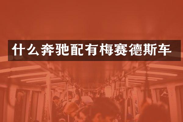 什么奔驰配有梅赛德斯车