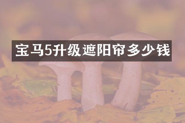宝马5升级遮阳帘多少钱