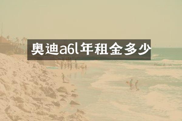奥迪a6l年租金多少