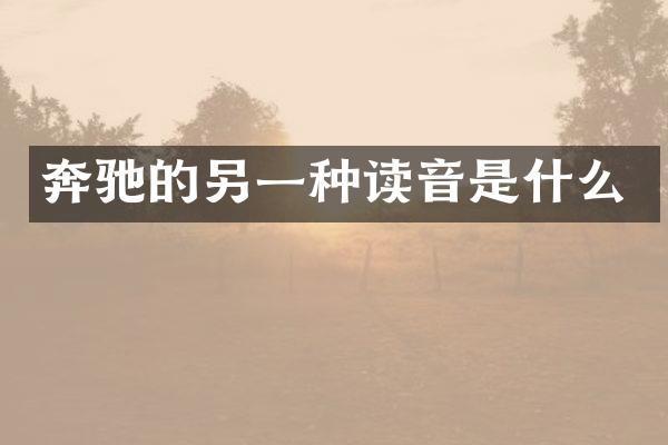 奔驰的另一种读音是什么