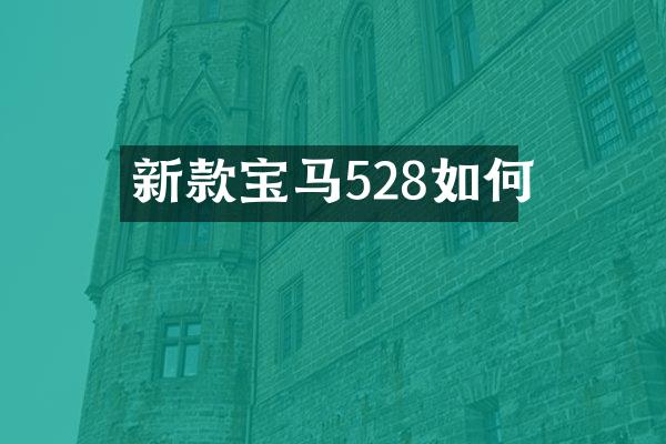 新款宝马528如何