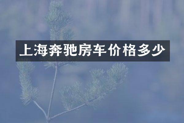 上海奔驰房车价格多少
