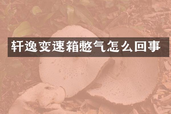 轩逸变速箱憋气怎么回事