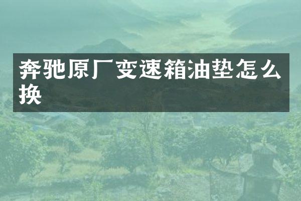 奔驰原厂变速箱油垫怎么换