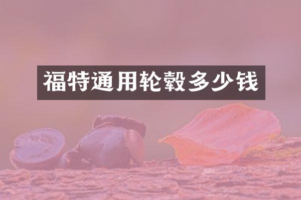 福特通用轮毂多少钱
