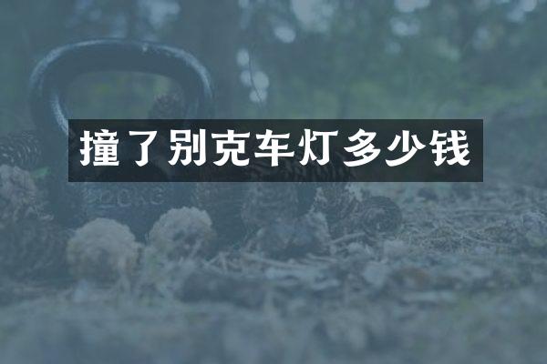 撞了别克车灯多少钱