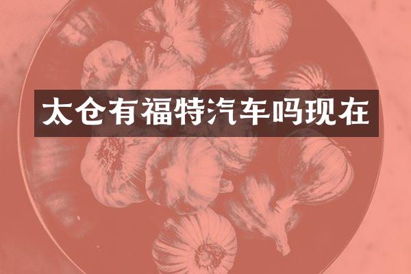 太仓有福特汽车吗现在