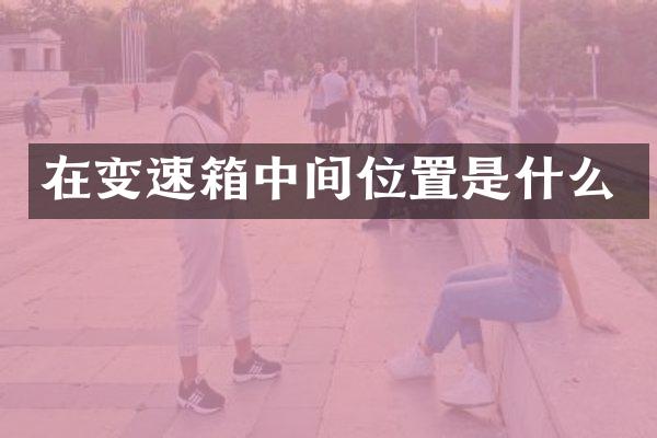 在变速箱中间位置是什么