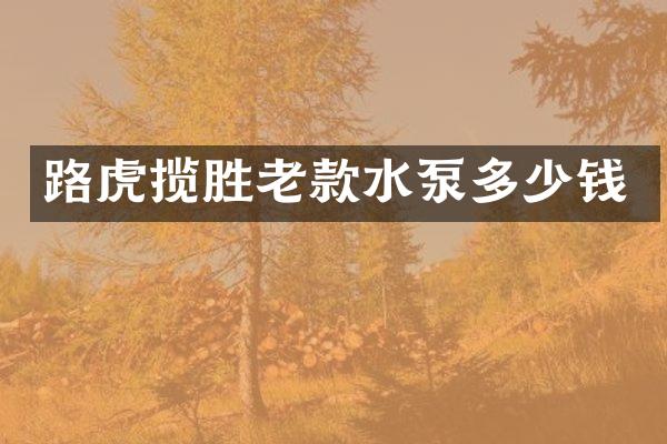 路虎揽胜老款水泵多少钱
