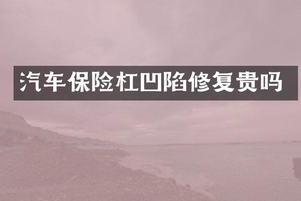 汽车保险杠凹陷修复贵吗