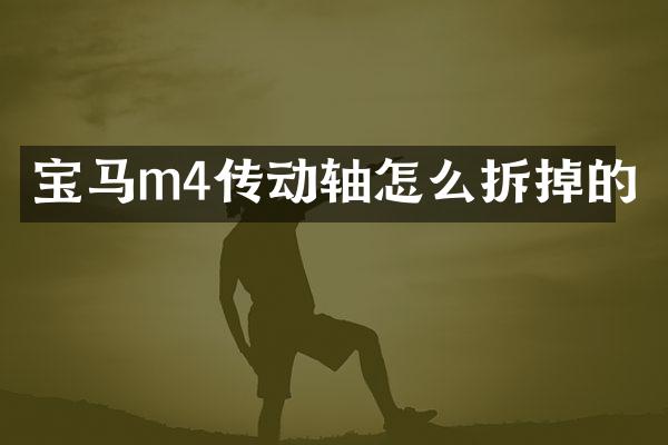 宝马m4传动轴怎么拆掉的