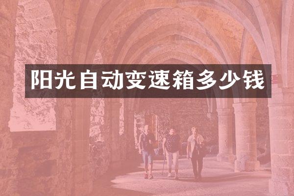 阳光自动变速箱多少钱