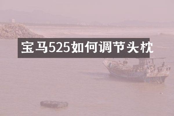 宝马525如何调节头枕