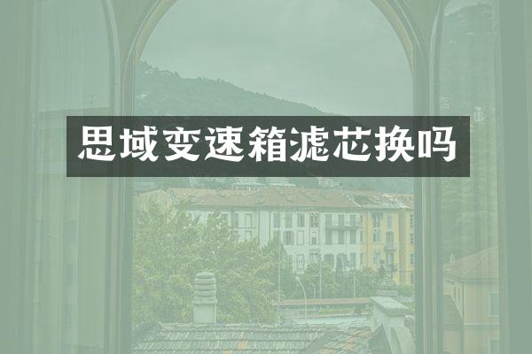 思域变速箱滤芯换吗