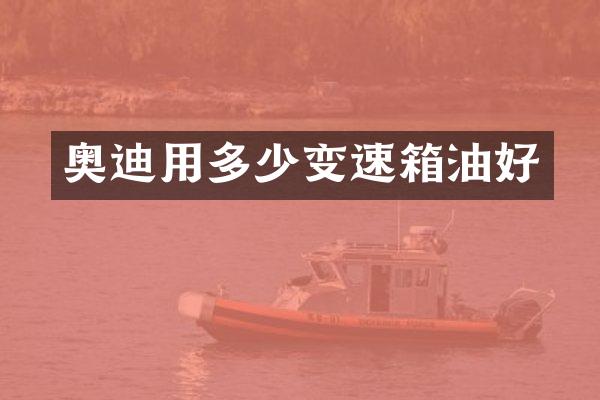 奥迪用多少变速箱油好
