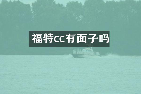 福特cc有面子吗