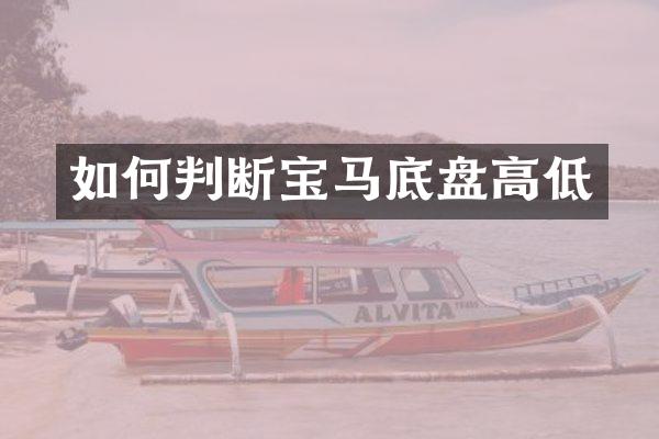 如何判断宝马底盘高低