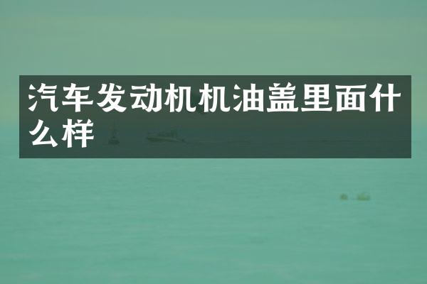 汽车发动机机油盖里面什么样