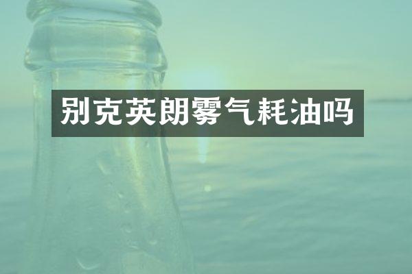 别克英朗雾气耗油吗