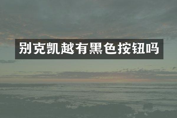 别克凯越有黑色按钮吗
