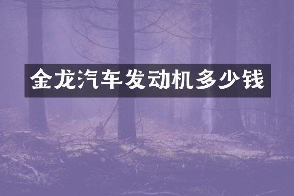 金龙汽车发动机多少钱