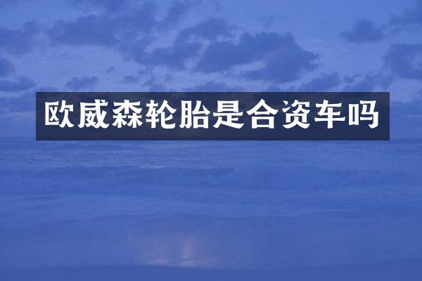 欧威森轮胎是合资车吗