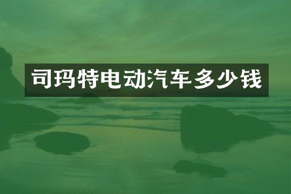 司玛特电动汽车多少钱