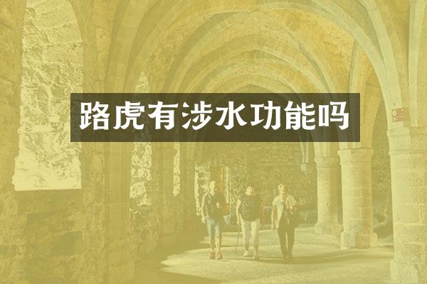 路虎有涉水功能吗