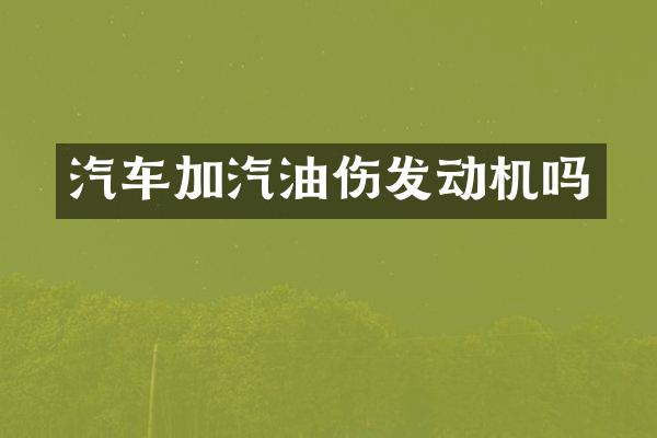 汽车加汽油伤发动机吗