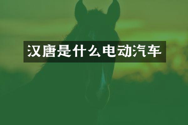 汉唐是什么电动汽车