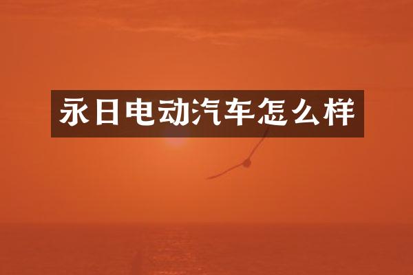 永日电动汽车怎么样