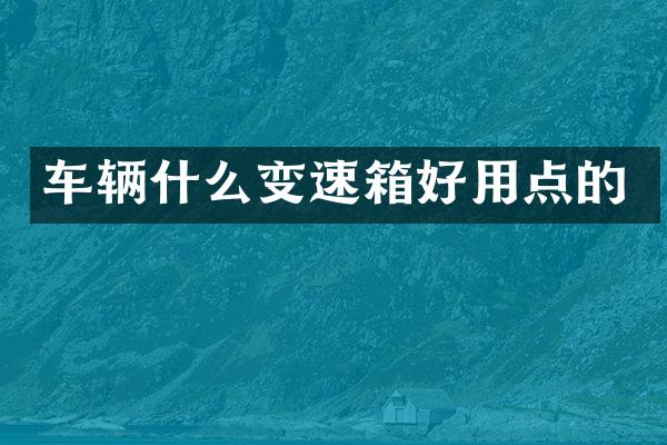 车辆什么变速箱好用点的