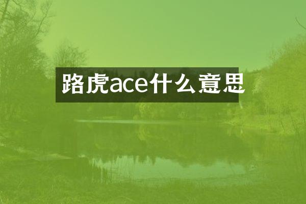 路虎ace什么意思