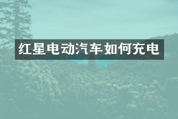 红星电动汽车如何充电